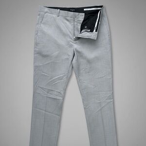 Perry Ellis Portfolio Slim Fit Dress Pants Gray